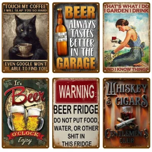 Retro Metal Sign Wall Art Mural