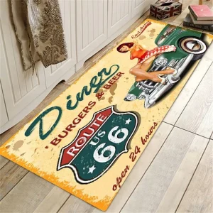 Route 66 Design Kitchen Floor Mat