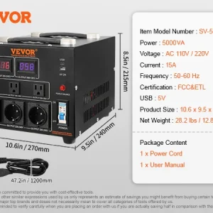 Voltage Converter Transformer 2000VA/3000VA