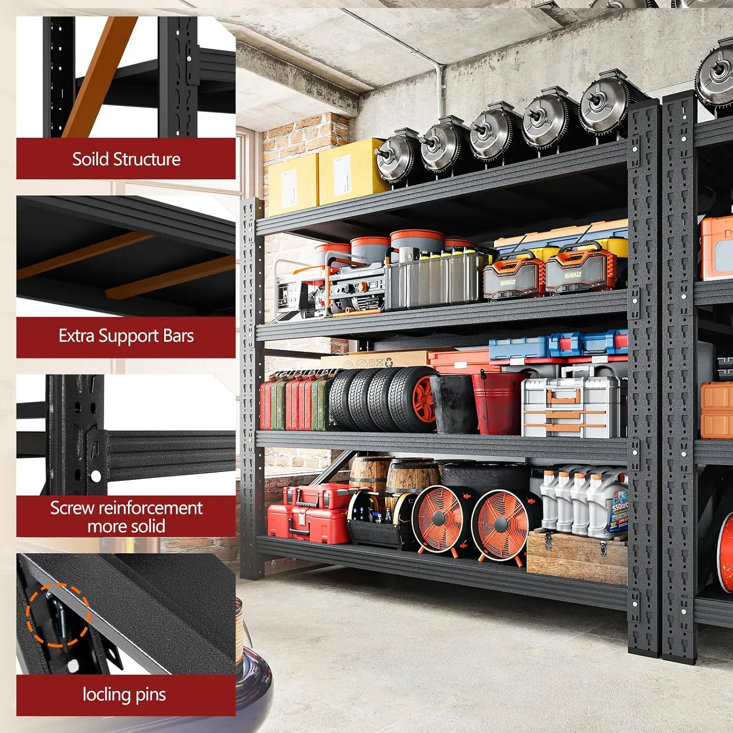 3000LBS Storage Shelves, 48" W - Image 6