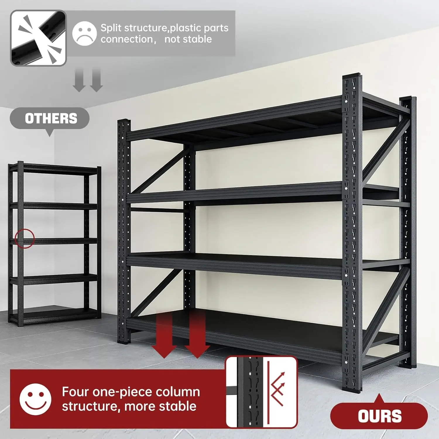 3000LBS Storage Shelves, 48" W - Image 4