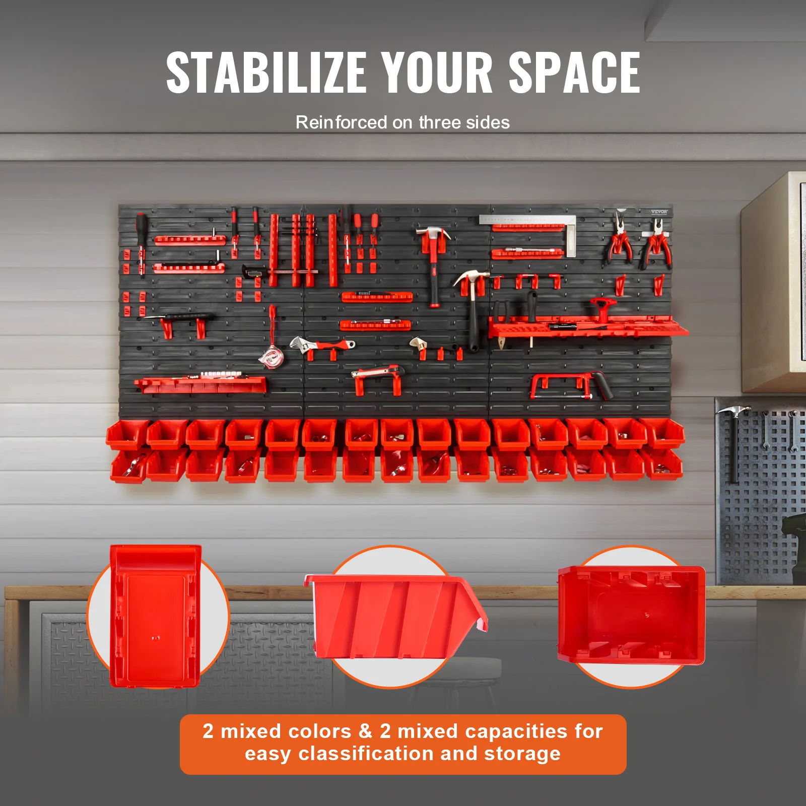 Wall Mounted Storage Bins 30/48Bin - Image 3